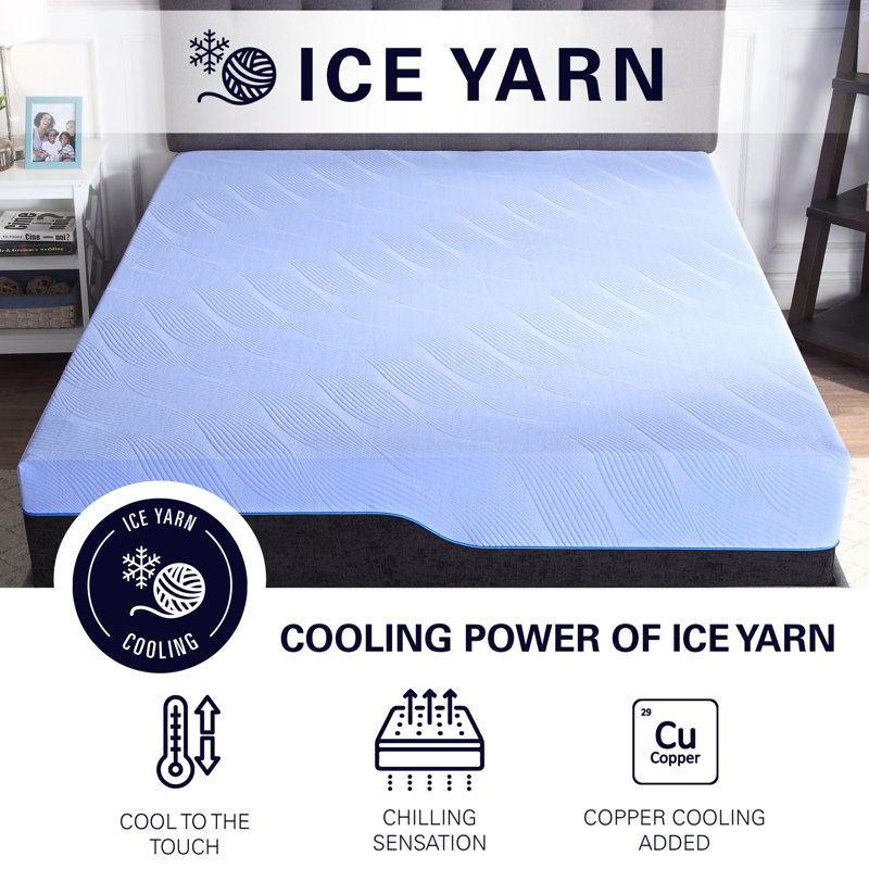  Matelas en mousse viscoélastique et ressorts Padgett, Très grand simple