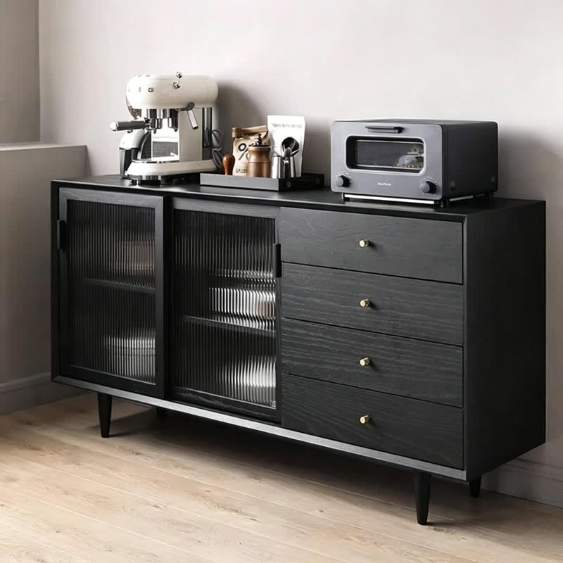 Buffet noir Simple Style, 31.5" H x 59.06" W x 15.75" D
