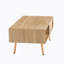 Table basse en rotin de 41,34 po, table basse, table basse en bois, table basse moderne, avec rangement à porte coulissante-1994606119