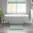 1 PCS 24X72" 100% Cotton Tufted 3000 GSM Reversible Bath Rug Green-1996446785
