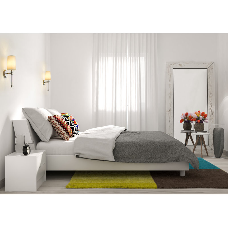 Addi Steel Armed Sconce, Polished Nickel