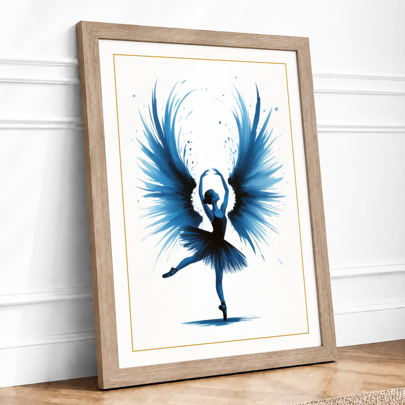 Ballet in Motion Modern - Framed Print, A1 - 84.1 x 59.4 cm, Oak