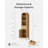 67" Farmhouse Arched Storage Tower  With  Door And Drawer-653536906