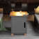 Square Steel Propane Smokeless Fire Pit Table with Lid