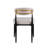 5-Piece Round Dining Table Set with 4 Upholstered Chairs, 47" Modern Kitchen Dining Set for 4