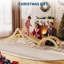 Ensemble triangulaire pliable 8-en-1 - Gym d'escalade intérieure en bois avec arche Rampe et échelle pour tout-petits
