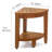 Kai Bjon Corner Teak Shower Bench with Shelf-902100907-902100904