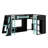 L-Shaped Wooden Gaming Bed Frame With RGB LED Lights, Dual Beds, USB Ports, TV Stand & Storage Shelves, Reversible Layout, Space-Saving Wood Loft Bed For Teens & Adults-332640832