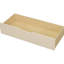 Lit simple en bois crème avec tablettes de rangement, tiroirs, station de charge et tête de lit tapissier-1354112941