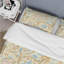 Ensemble de housse de couette à motif floral bleu beige et rétro Vintage Paradise II-109147616
