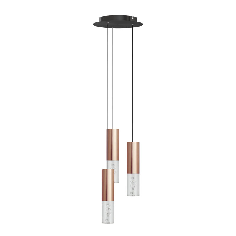 Rathi 3 - Light LED Cluster Pendant, Copper