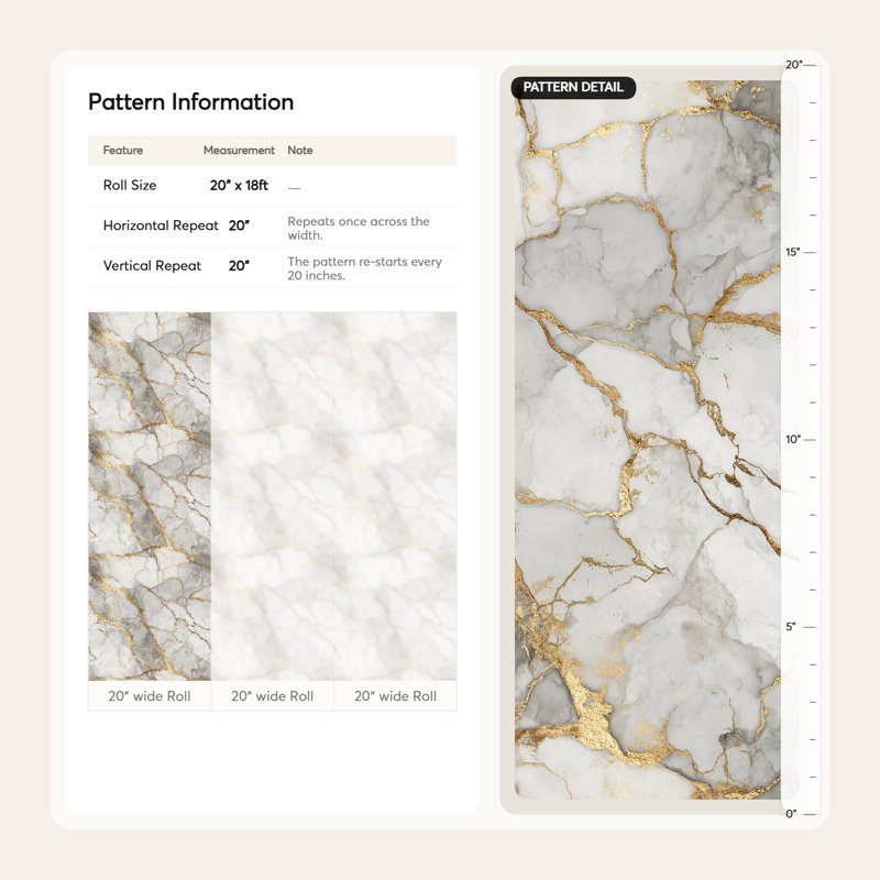 Papier peint marbré ornemental décoratif élégant