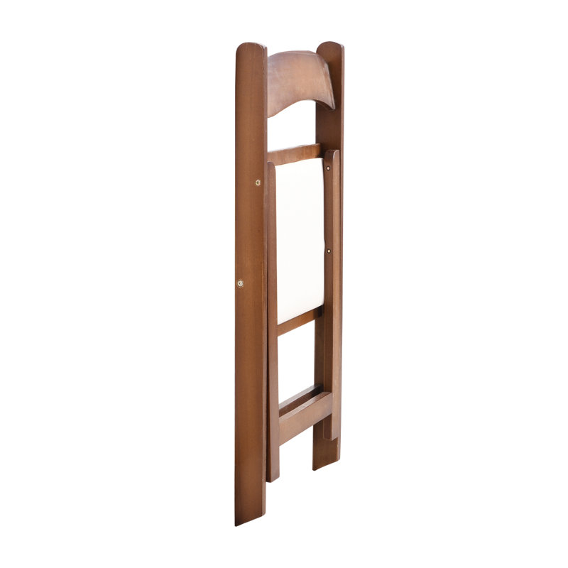 Chaises pliantes rembourrées en bois Dulcina, Brun