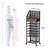 9-Tier Rolling File Organizer With Upright Trays & Drawer - Modern Office Paper Storage Cart With Mesh Shelves