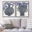 Indigo Vases Set Set by Oliver Gal-8013840-260955171