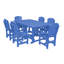 Ensemble de salle à manger 9 pièces 44 po x 94 po Heritage-109787829-125118830