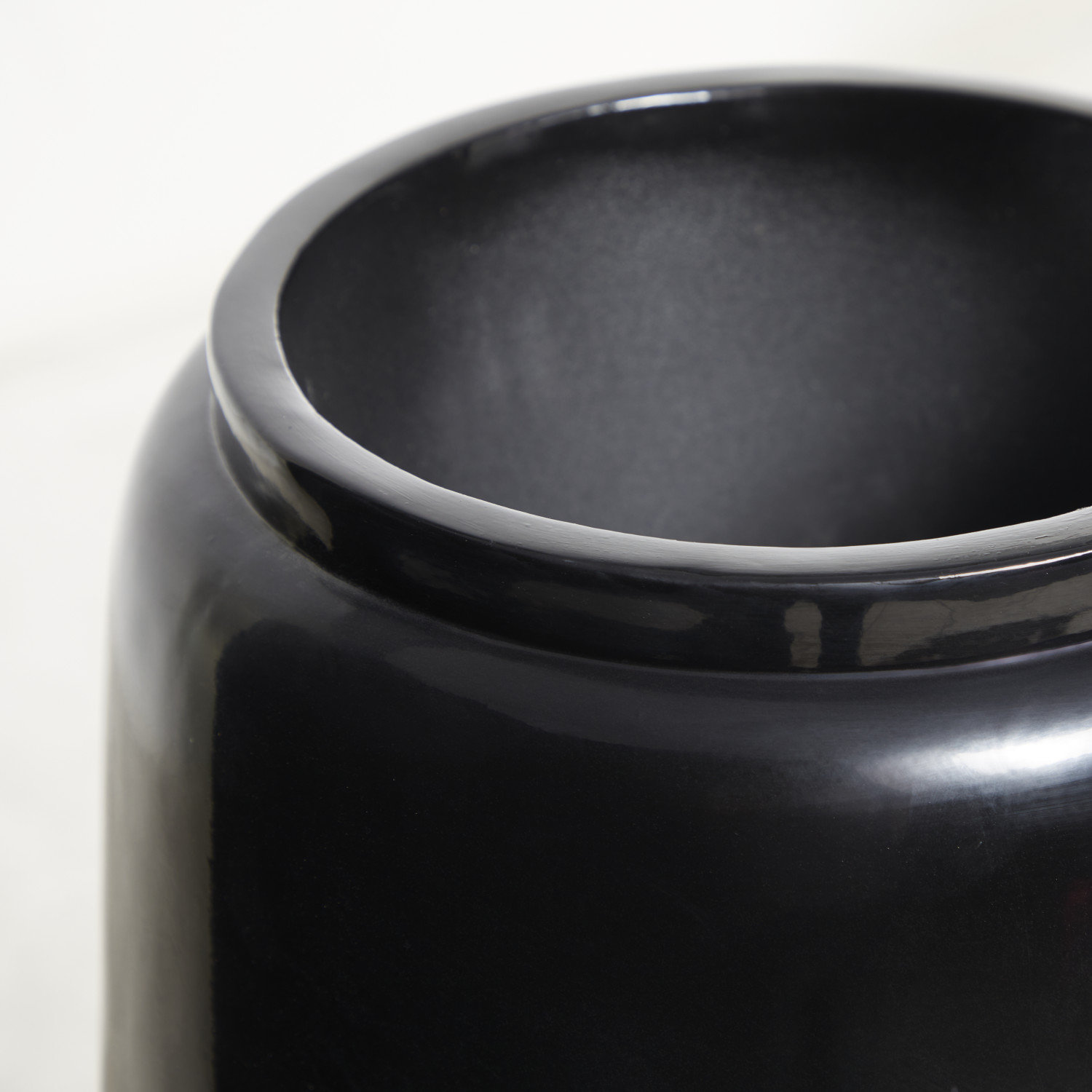 Mabe Floor Vase, 30.25" H x 16" W x 16.25" D, Black