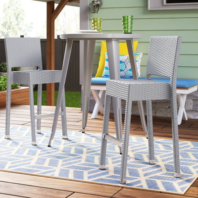 Ghent 29.5" Patio Bar Stool by Ebern Designs