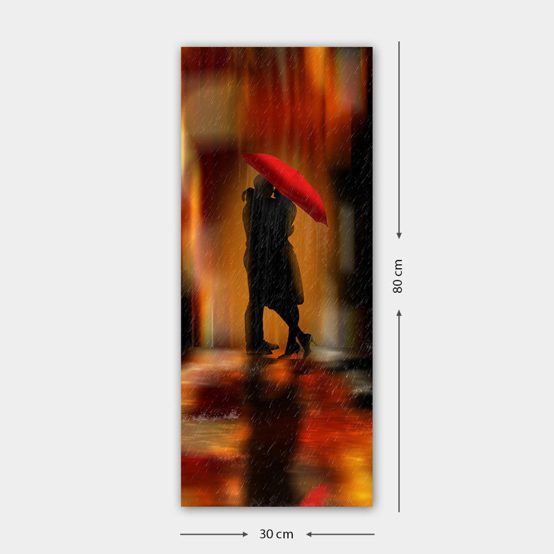 Superbe peinture sur toile décorative, 11,8 po x 31,5 po | 100% toile, encadrée avec un cadre 100% bois (épaisseur: 1,6 po) | Parfait pour la décoration intérieure, le salon et le bureau, élégant et accrocheur