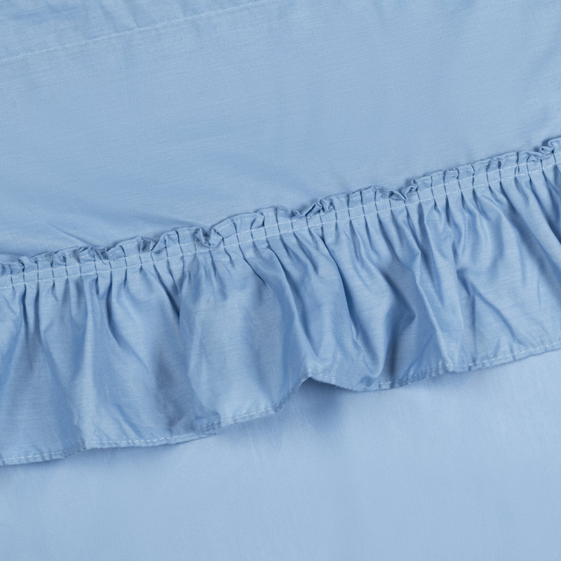 Ellis Cotton Blend Semi Sheer Curtain Pair, 27" W x 63" L, Slate