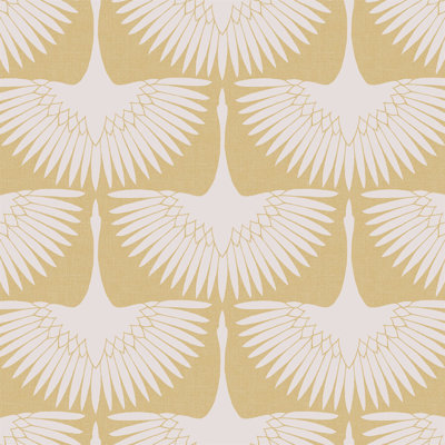 Papier peint «Feather Flock» par Genevieve Gorder