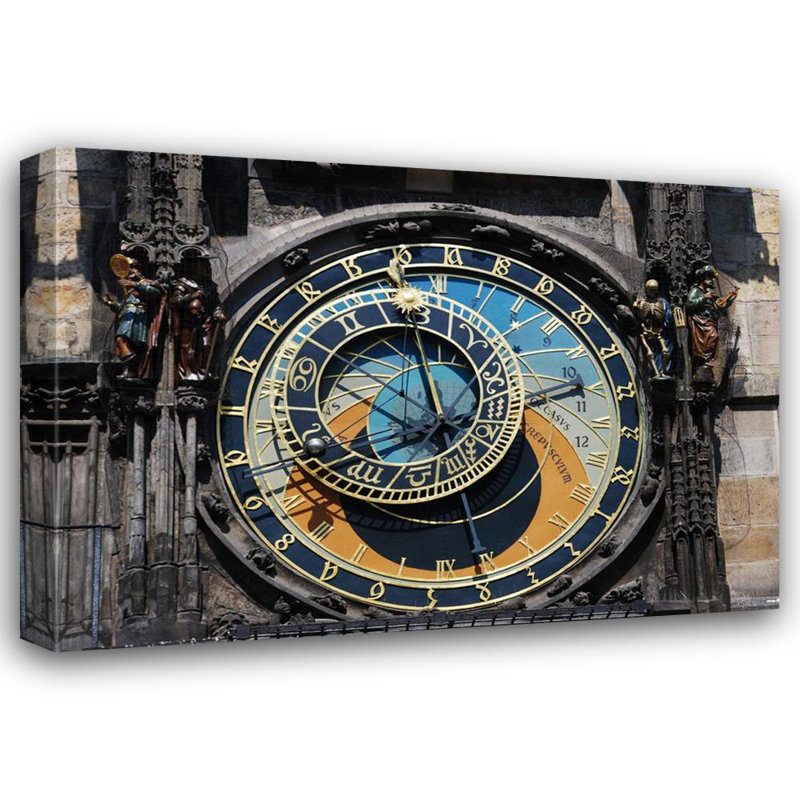 Prague - Astronomical Clock Detail, 28" H x 40" W