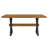 X-Shaped Legs Dining Table (Brown)-788603230