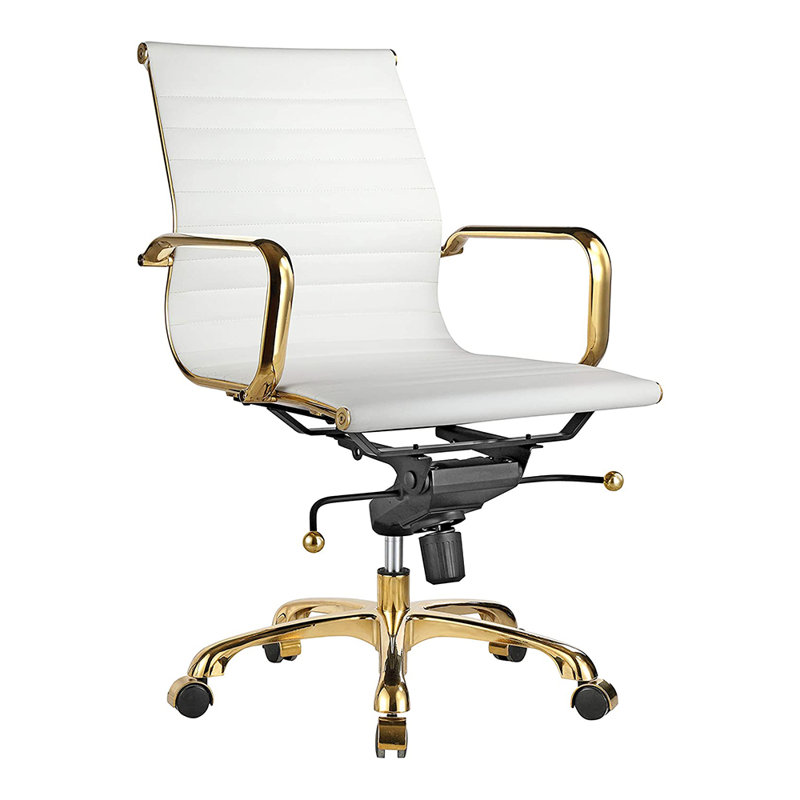Chaise de travail réglable en hauteur, Blanc