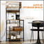 Kitchen Bakers Rack with Power Outlets, USB Chargers, Adjustable Shelves, and Hooks for Modern Storage and Organization