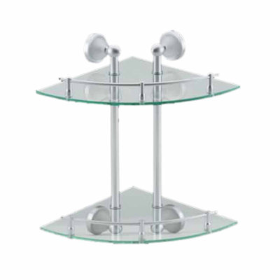 Kiley 2 Piece Glass Corner Shelf