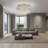 Delainy Metal and Crystal Drum Chandelier-535354130