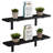 Jensenn 2 Piece Pine Solid Wood Bracket Shelf-966649388-945444497