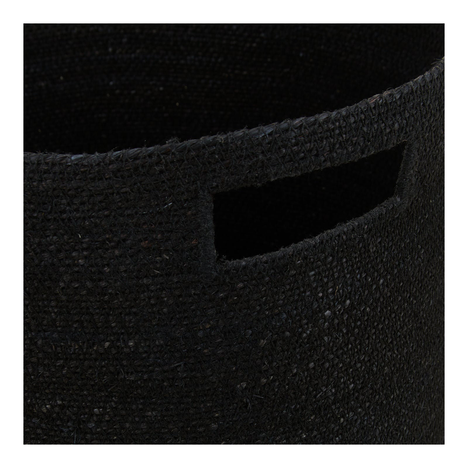 Laundry Hamper with Handles, Black