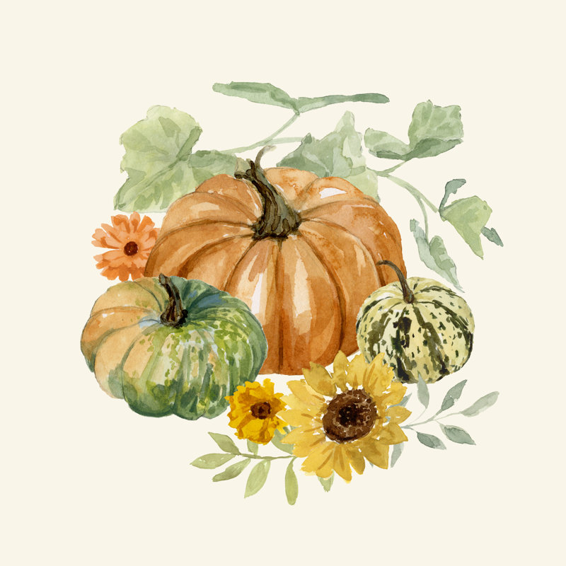 Hello Autumn II by Victoria Barnes - Wrapped Canvas Print, 30cm H x 30cm W 