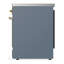 Cuisinière à induction 30 pouces avec 4 éléments à induction en bleu-gris (garniture laiton) Majestic III Series-124828614-124828609