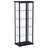 Carrillo 4-shelf Display Curio Cabinet with LED Lighting Black
