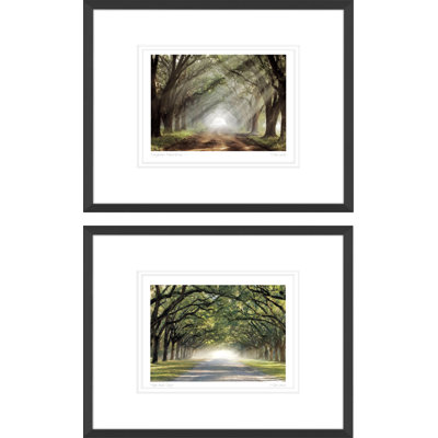 «Evergreen Plantation, Hope and Glory» par Mike Jones - ensemble de 2 reproductions de photos encadrées