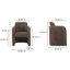 Chaise de salle à manger rembourrée Becca-627996645