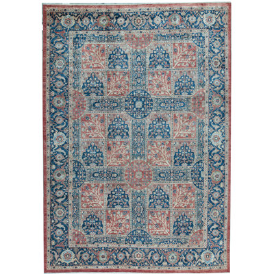 Tapis noir de haute qualité noué à la main