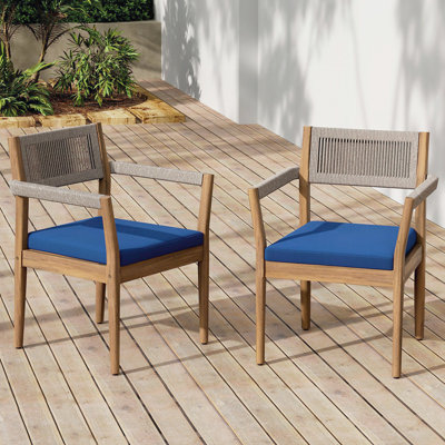 Chaise de salle à manger d'extérieur (ensemble de 2)