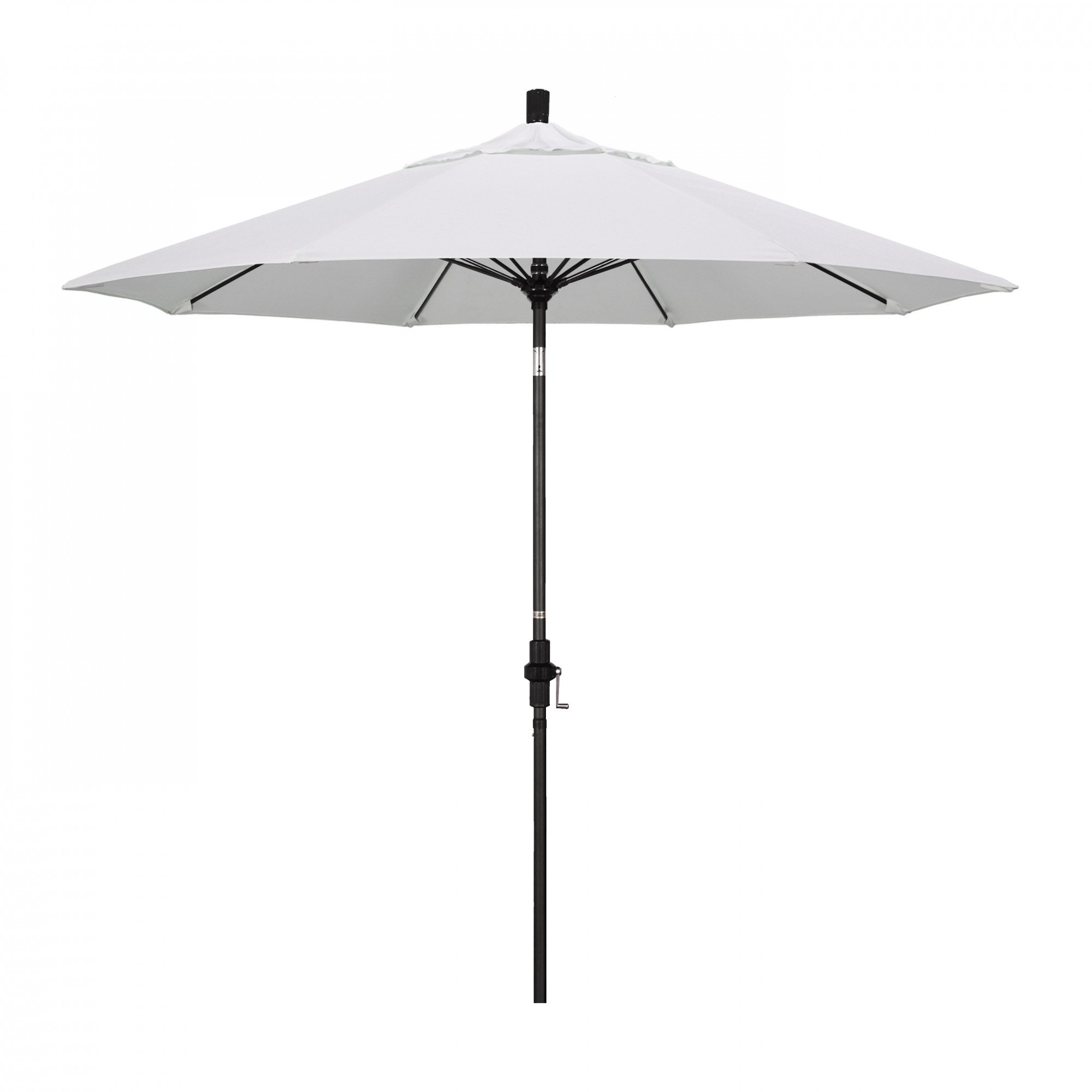 Roverta 9' Market Sunbrella® Umbrella, Canvas Natural Sunbrella® Canvas, Silver