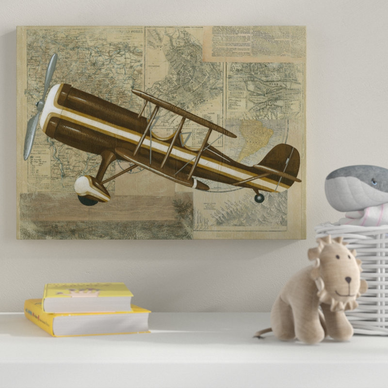«Tour by Plane I», art sur toile, H 14 po x l 19 po x P 2 po