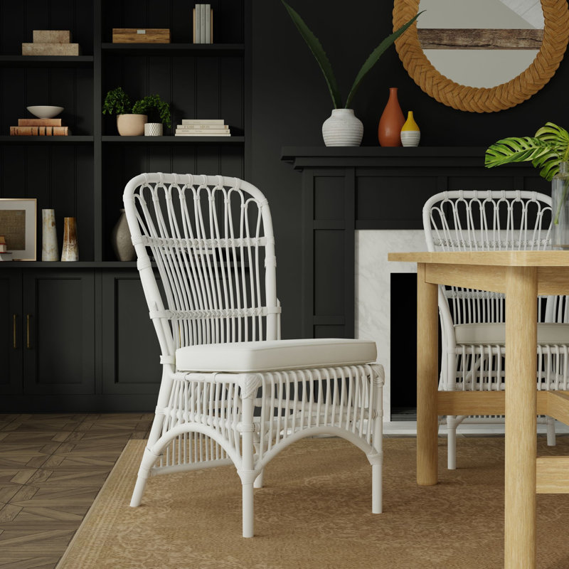 Chaise d'appoint à dossier Aindriu Windsor, Blanc