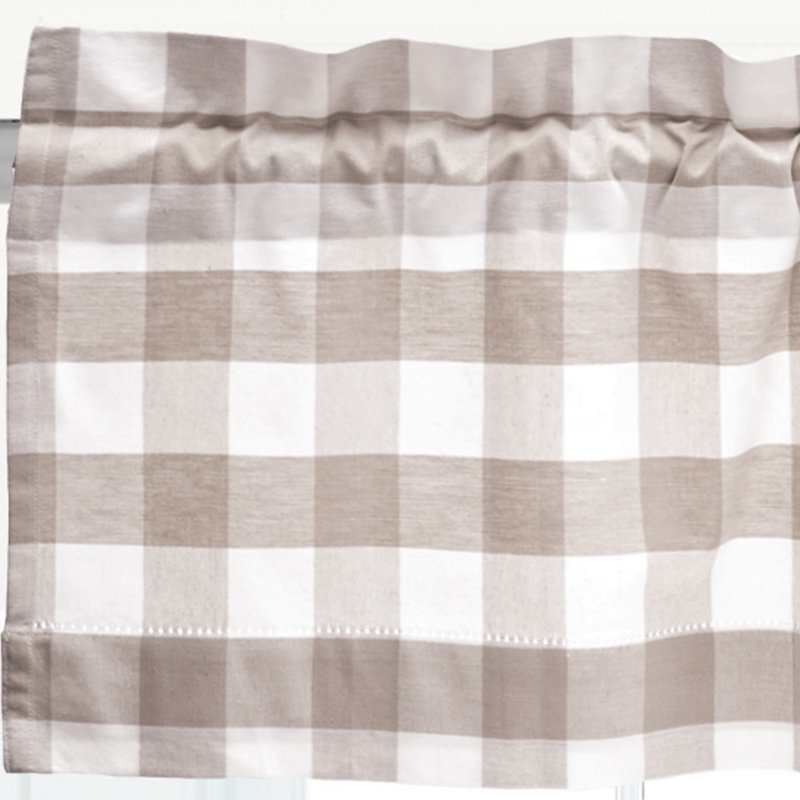 Franklin Cotton Valance Window Treatment, Sandstone