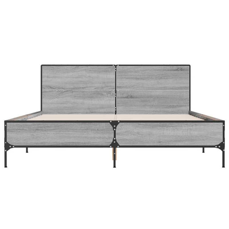Adamek Bed, Grey Sonoma, Kingsize (5')
