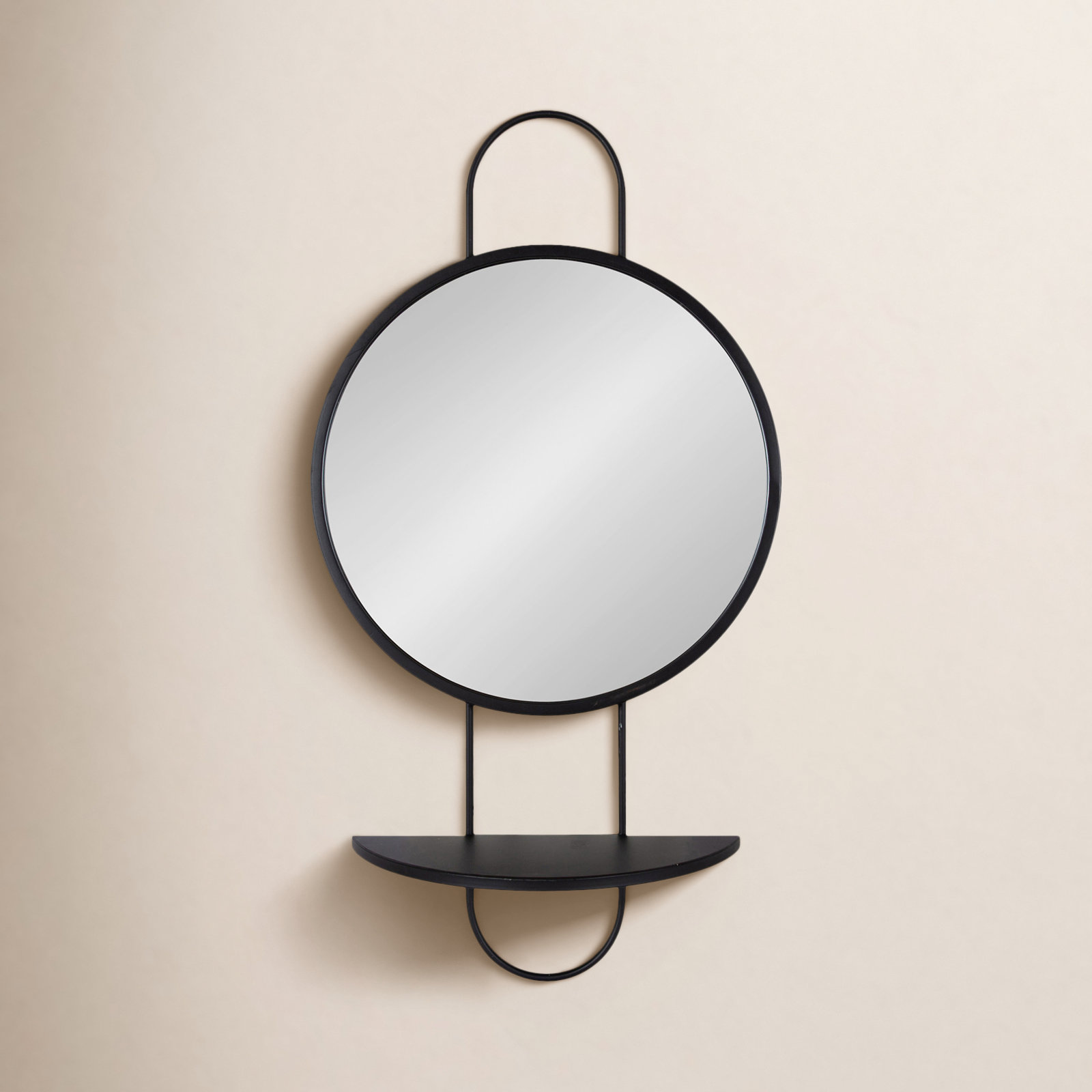 19" Accent Mirror, Black
