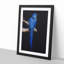 Blue Parrot in Abstract - Picture Frame Graphic Art Print-55687140-55687139