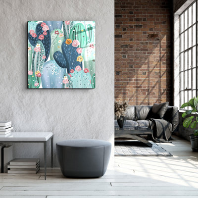 Superbe peinture décorative en verre trempé 23,6 po x 23,6 po | 100% verre trempé, épaisseur: 0,16 pouce | Impression UV pour des couleurs éclatantes | Art mural pour la maison ou le bureau, design moderne et élégant