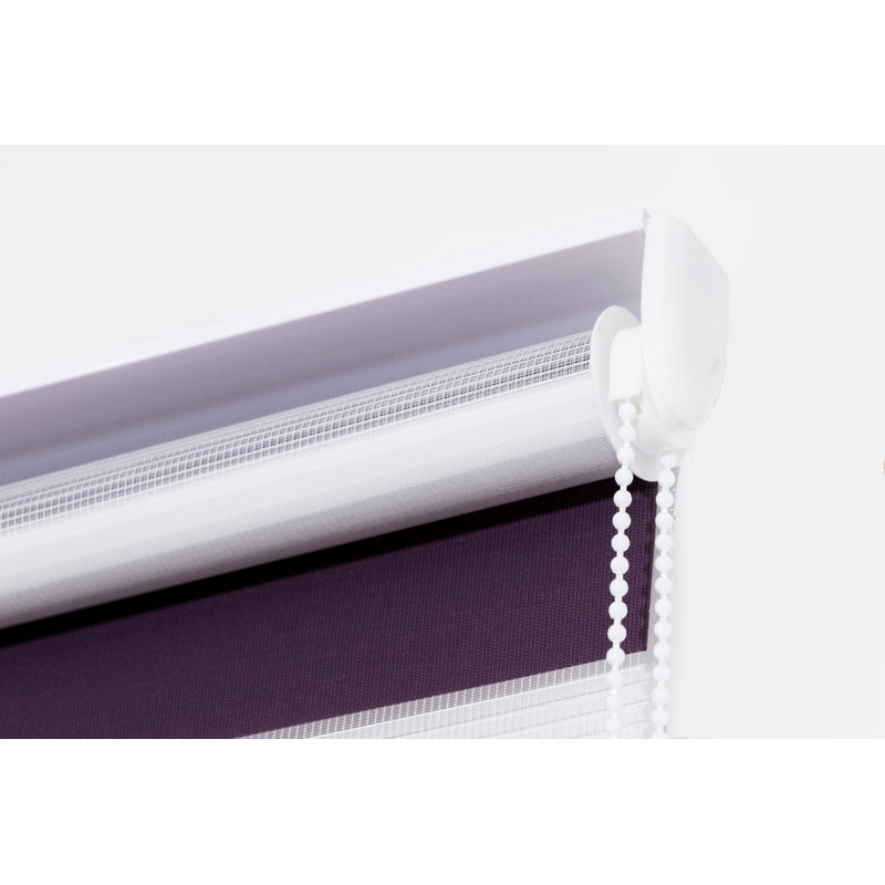 Semi Sheer Zebra Shades, Violet, 175 cm L x 125 cm W
