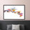 Peinture abstraite bohémienne florale: art mural moderne sur toile pour la décoration intérieure